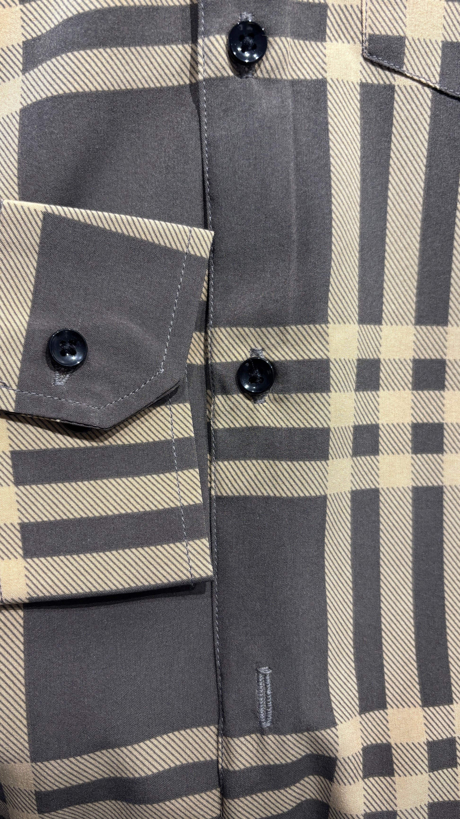 Checks Shirt Beige