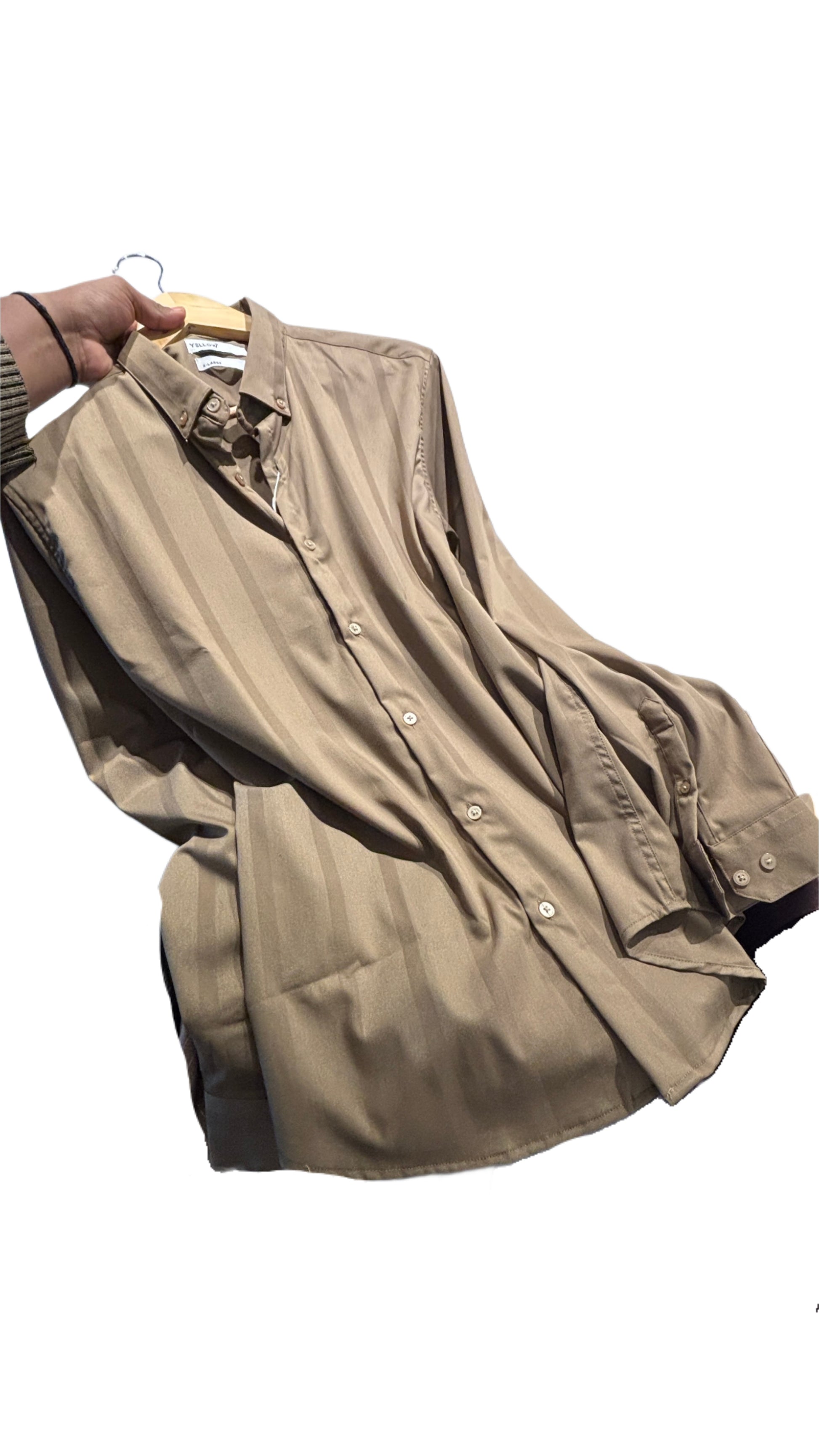 Wrinkle-Free Shirt Beige