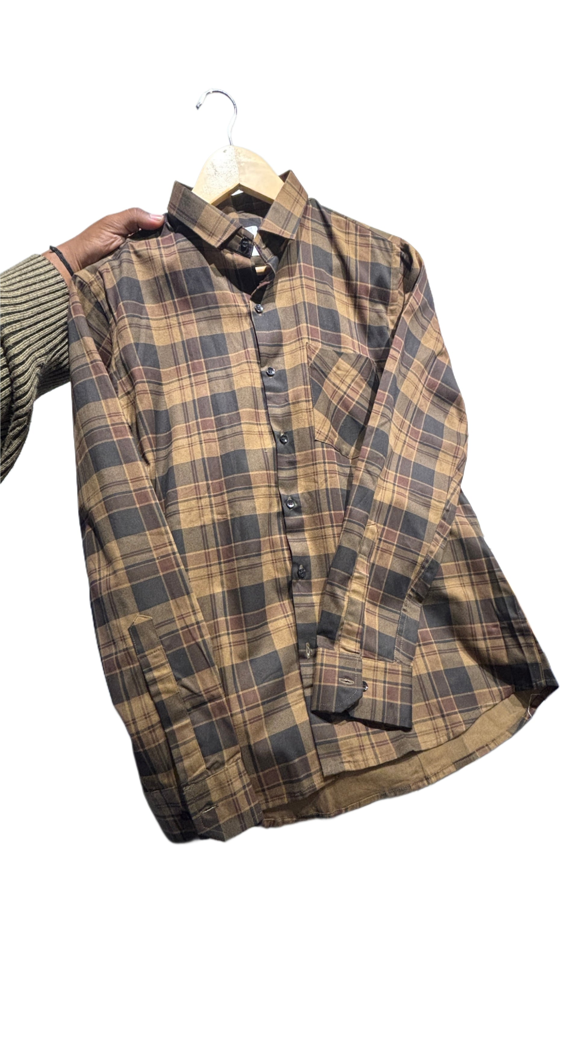 Checks Shirt Brown