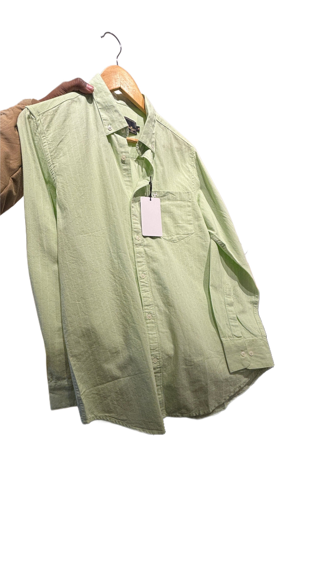 Stripes Oxford Shirt Green