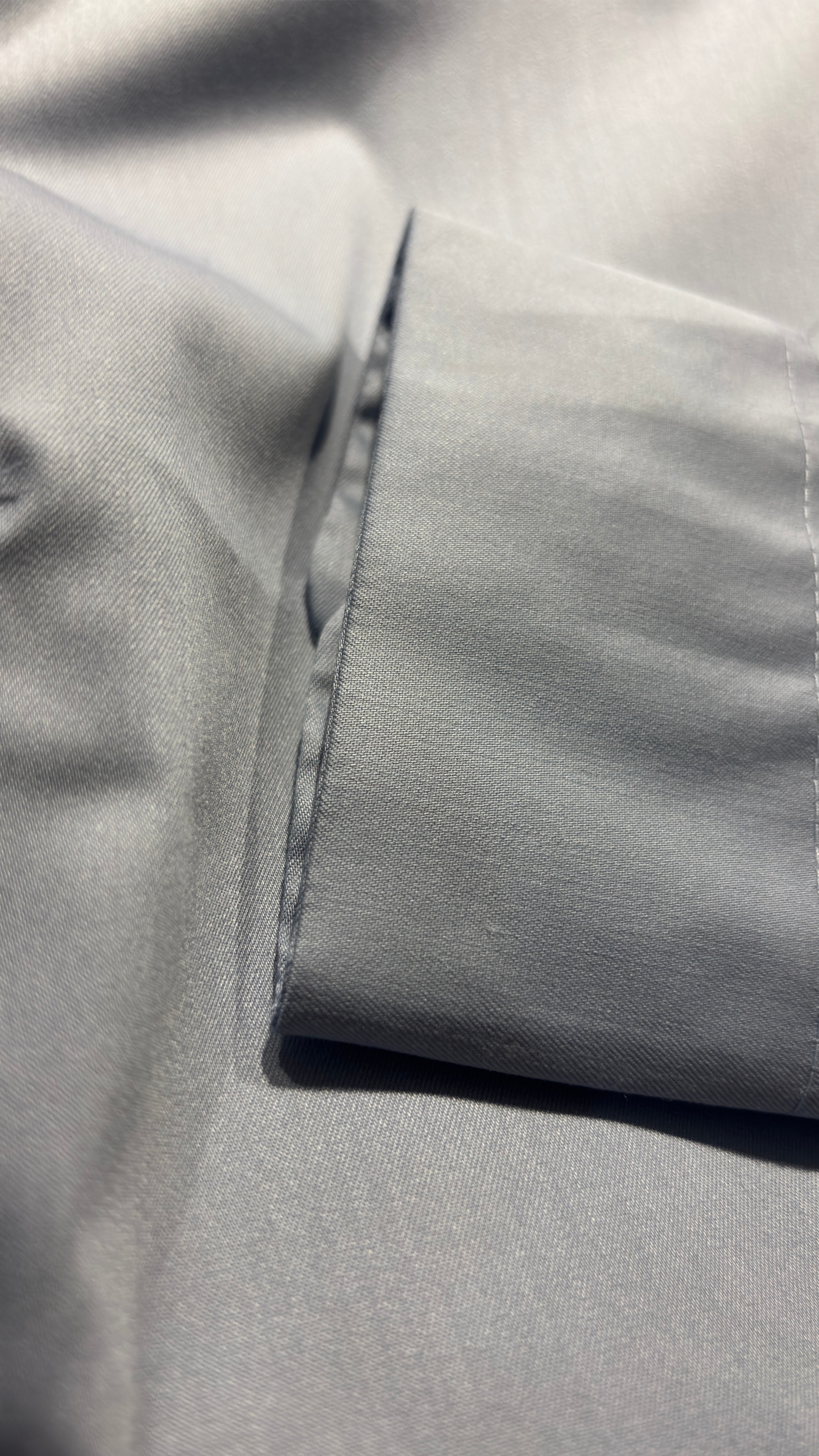 Plain Satin Shirt Sky Blue