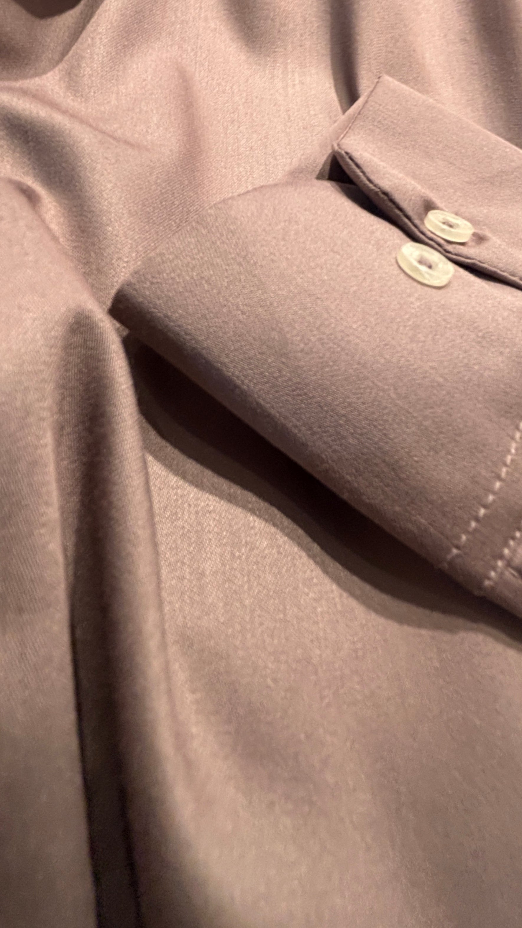 Plain Satin Shirt Burgundy