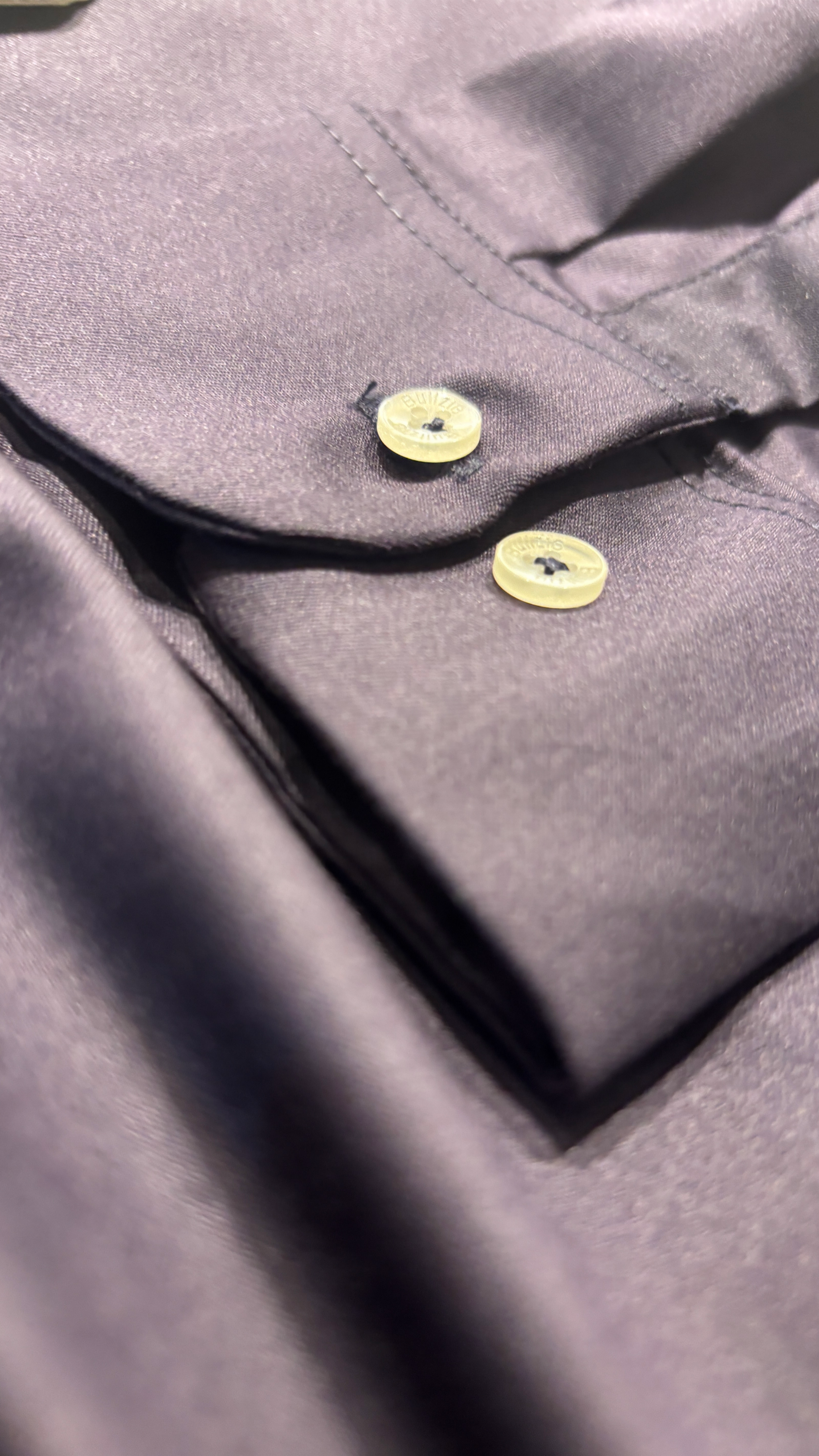 Plain Satin Shirt Violet