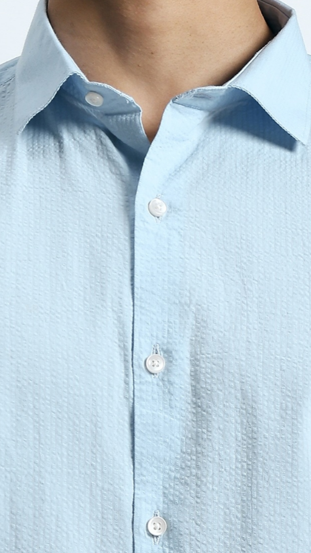 BROWNMEN Textured Shirt Blue