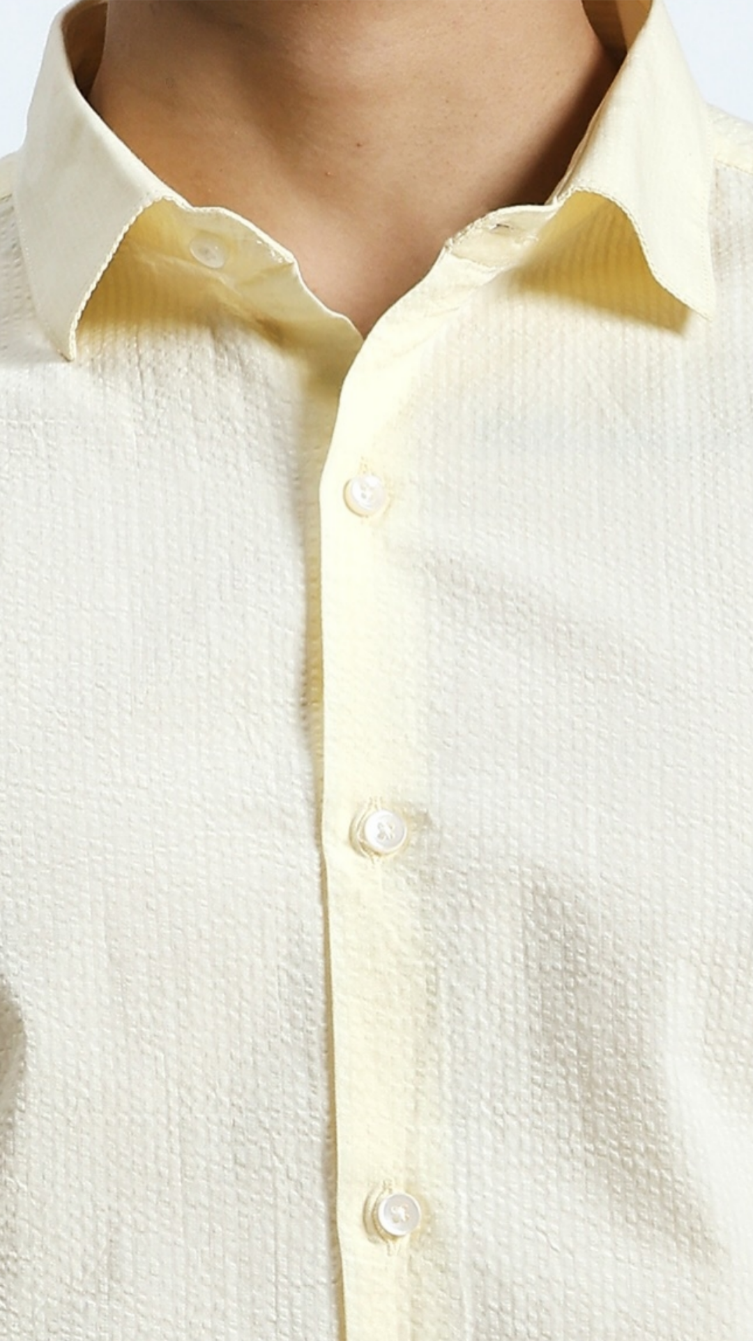 BROWNMEN Textured Shirt Yellow