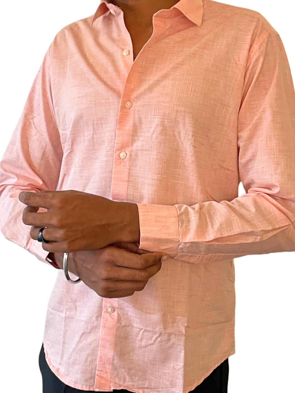 Pink Textured Shirt