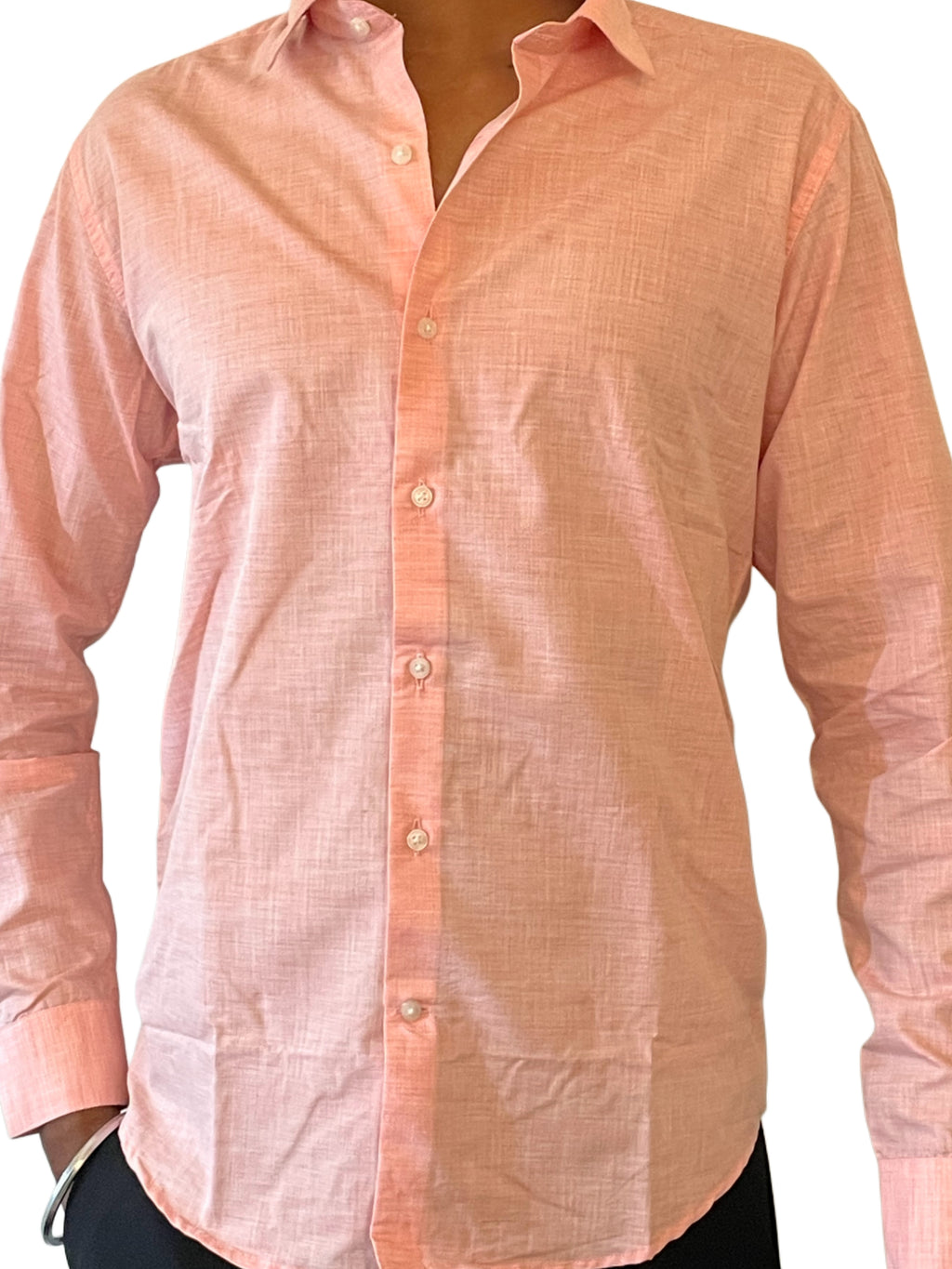 Pink Textured Shirt