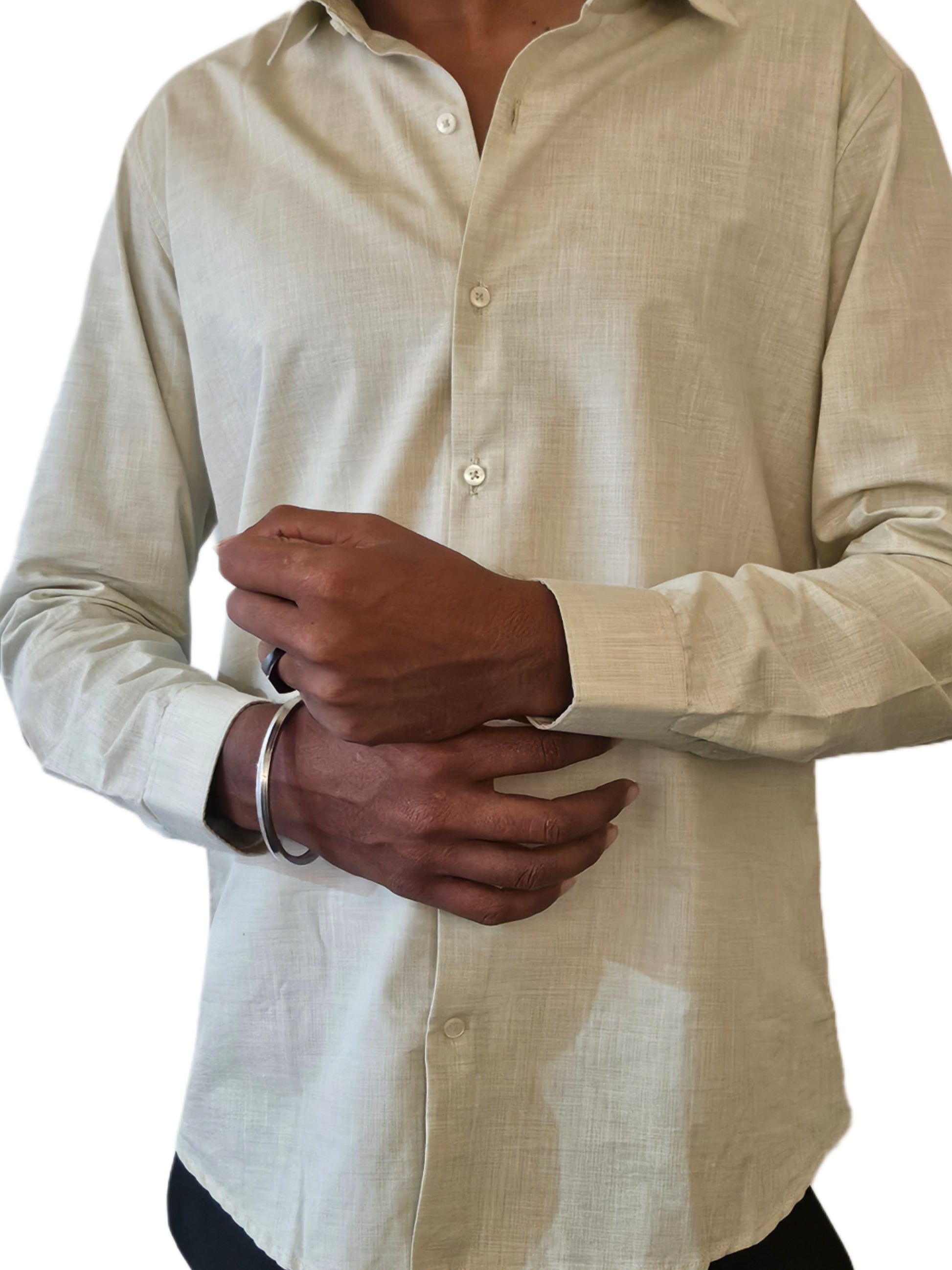 Mint Green Textured Shirt