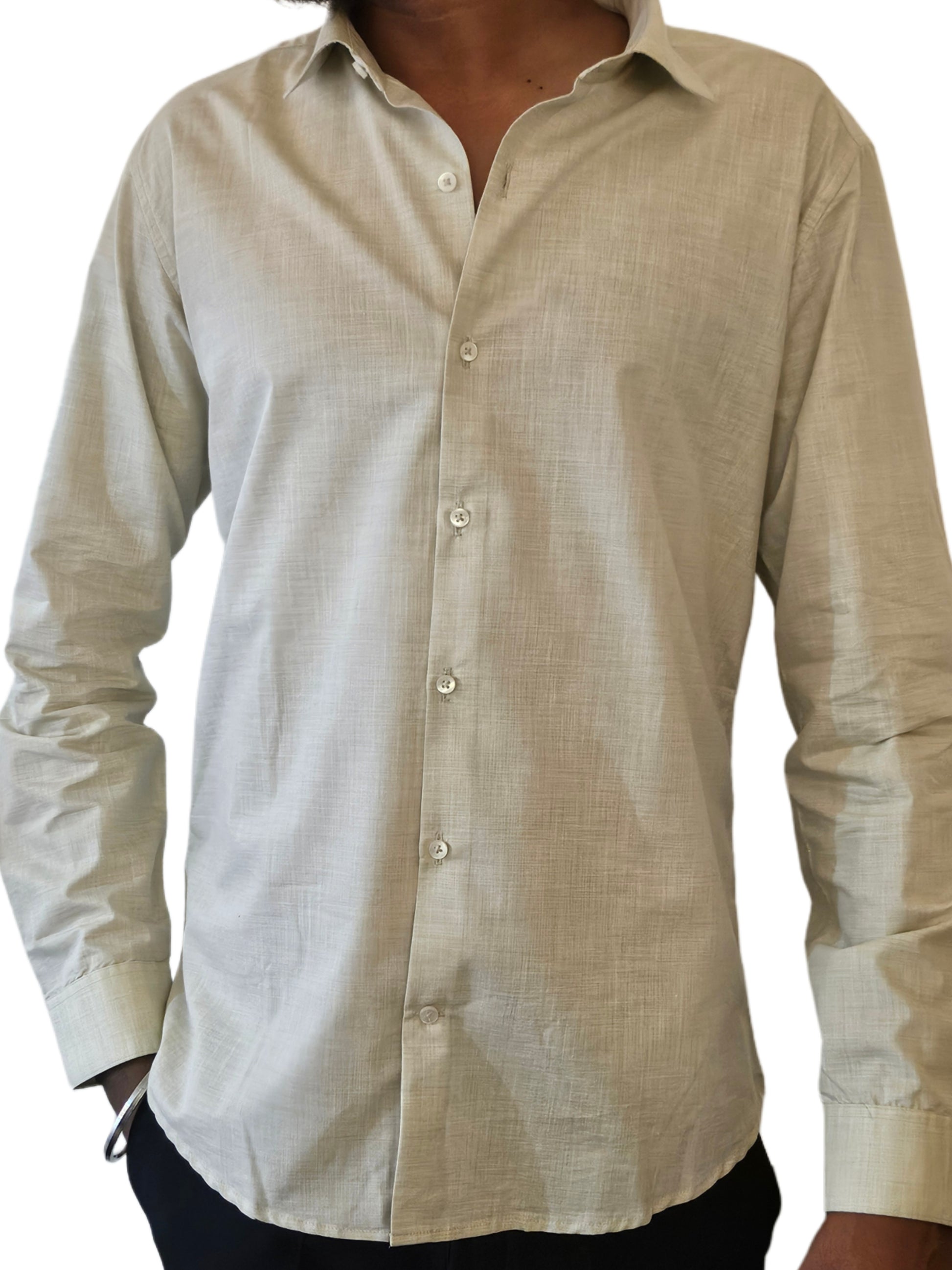 Mint Green Textured Shirt