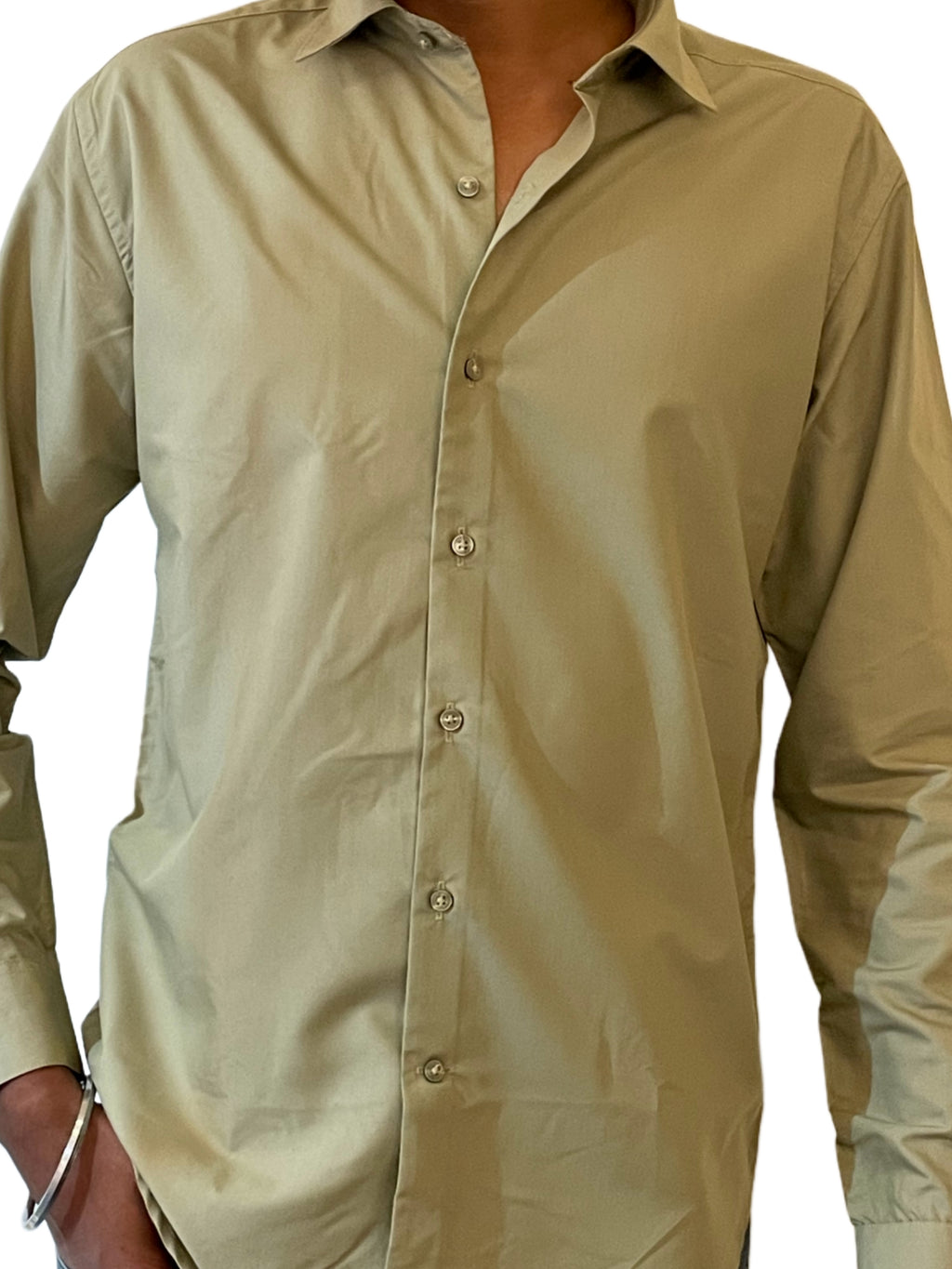 Satin Pale Green Shirt