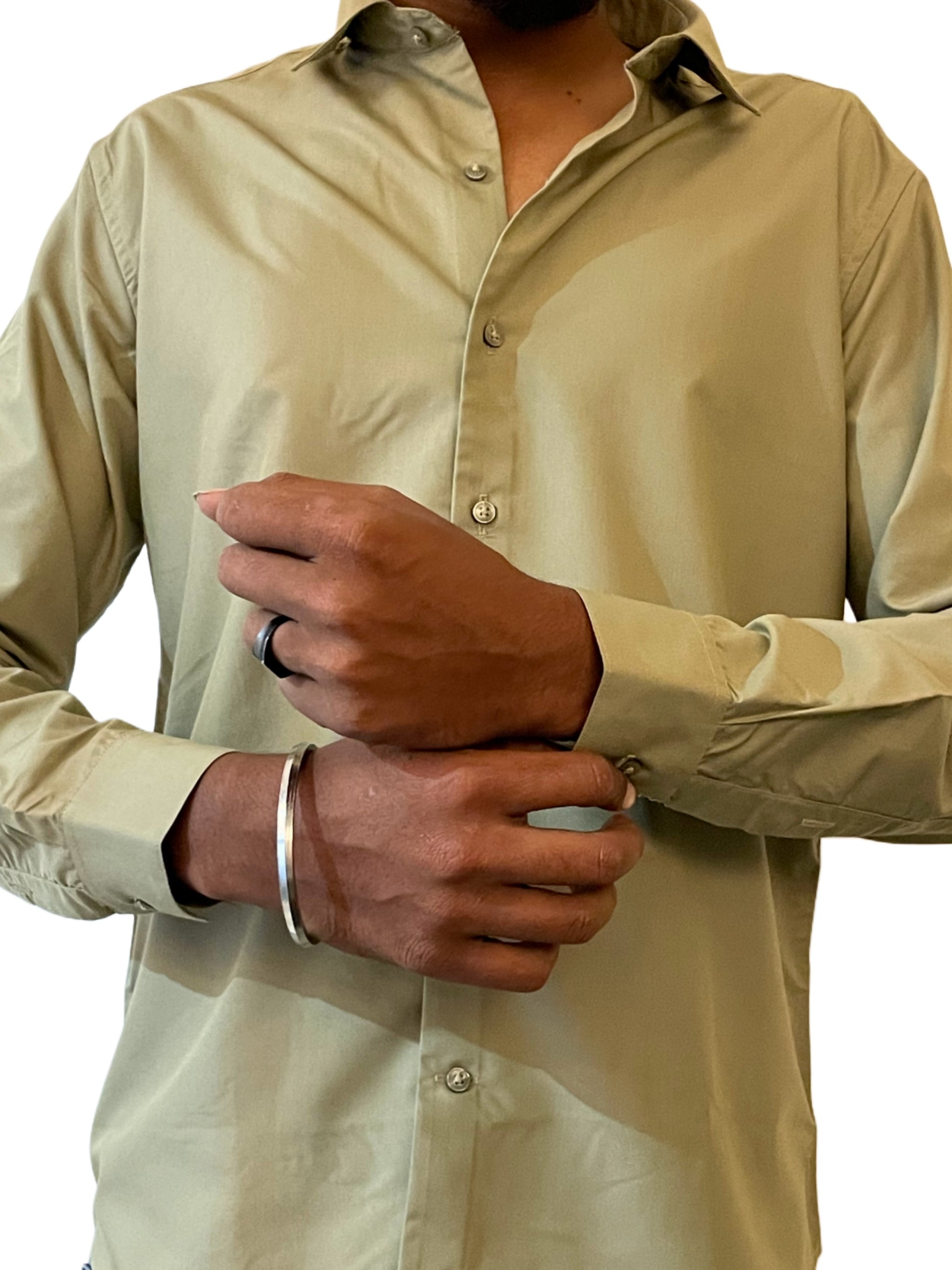 Satin Pale Green Shirt